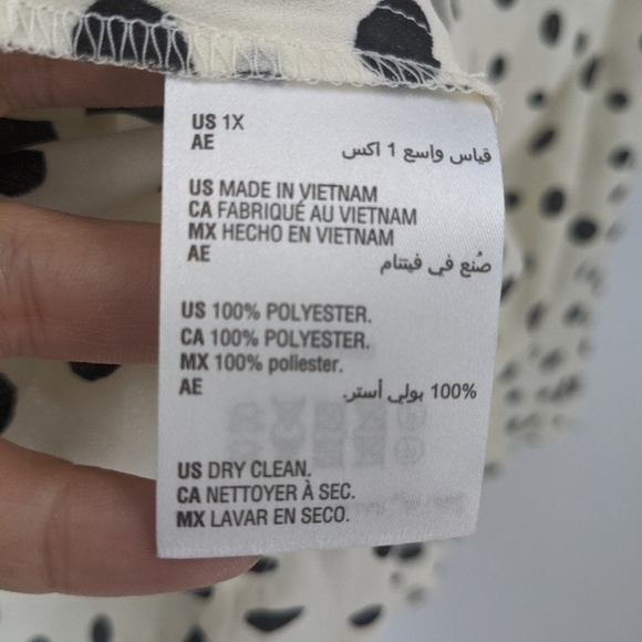 NWT BAR III Polka Dot Lace Trim Tank - Picture 6 of 7